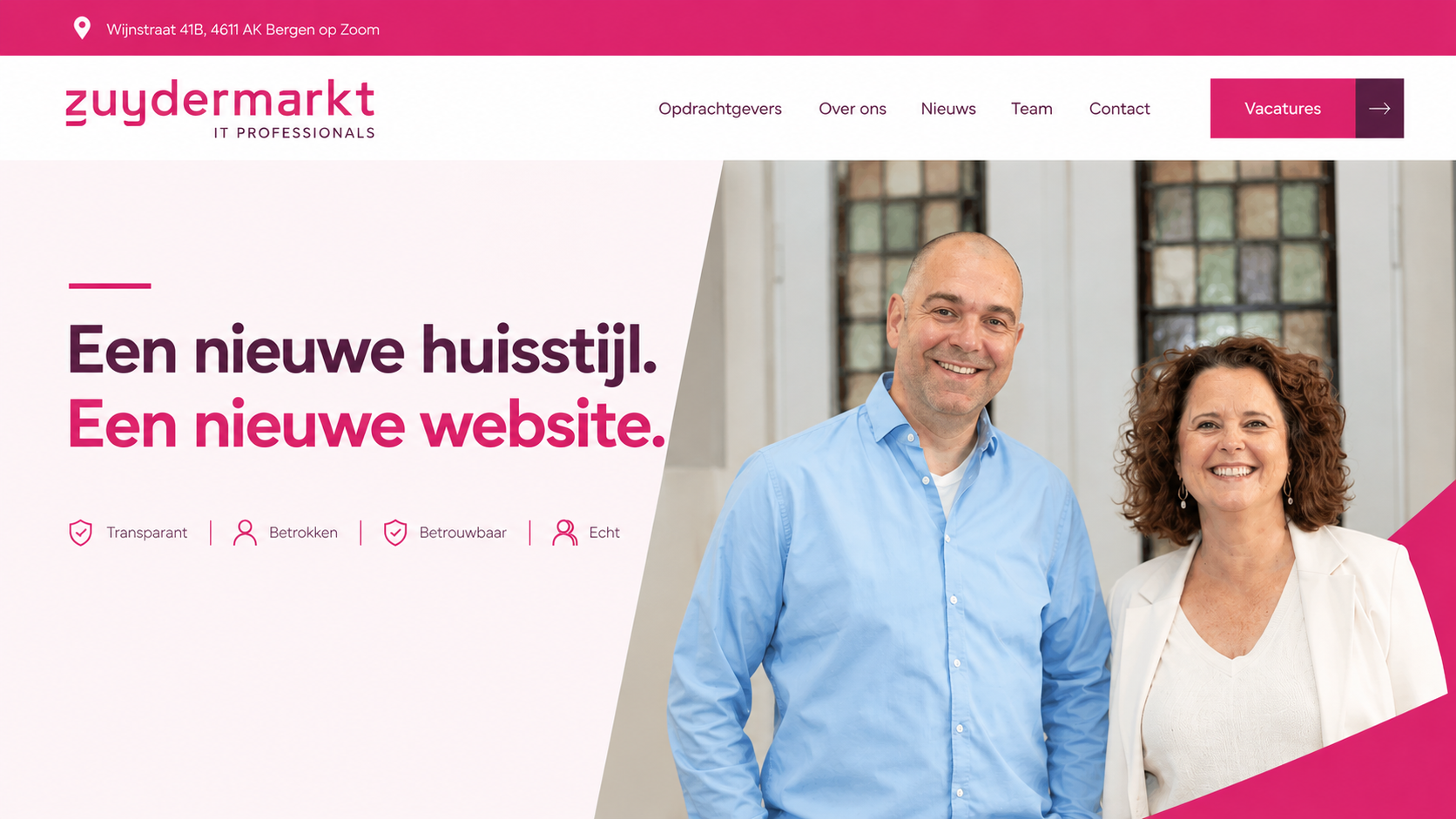 Nieuwe huisstijl nieuwe website
